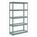 Global Industrial 5 Shelf, Extra HD Boltless Shelving, Starter, 48inW x 24inD x 72inH, Wire Deck B2297222